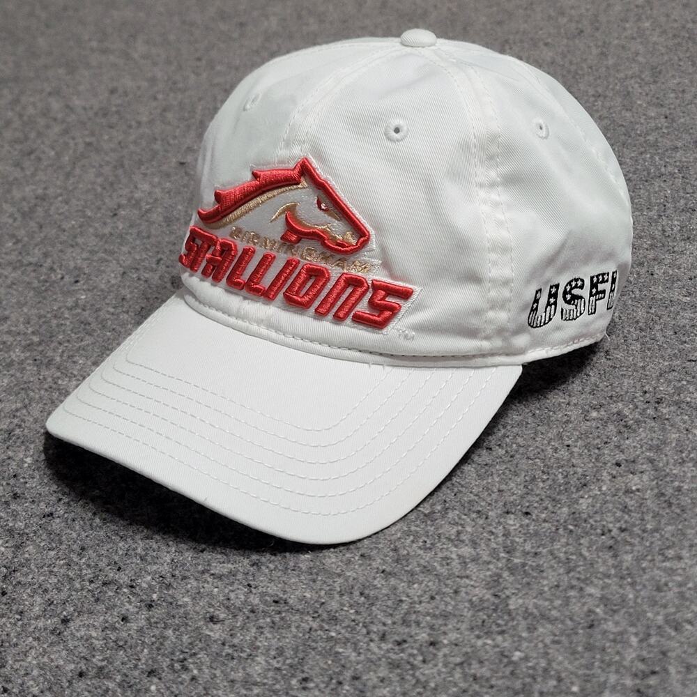 Birmingham Stallions Hat Baseball Dad Cap Men White UA Adjustable Strapback USFL